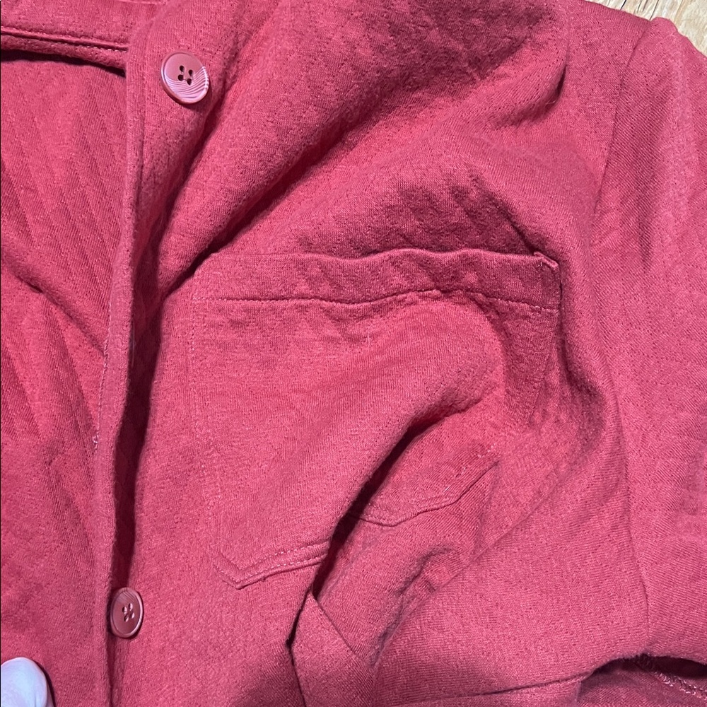 Orange Button-Up Sweater - Picture 3 of 4